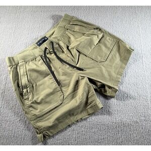 Abercrombie & Fitch Stretch Cotton Blend Shorts Womens Sz XL Light Olive